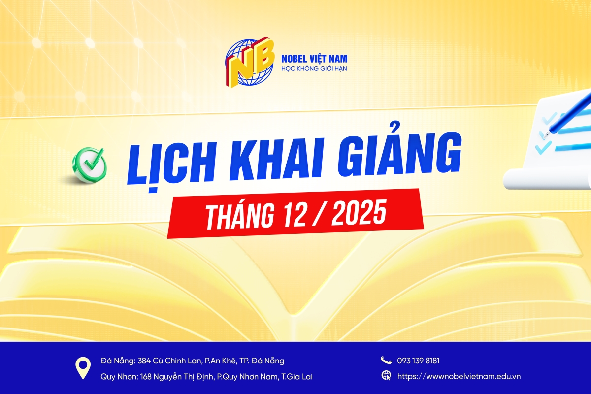 LỊCH KHAI GIẢNG CÁC LỚP NGHIỆP VỤ SƯ PHẠM THÁNG 12/2025 